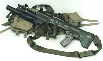 Штурмовая винтовка «Тавор» с установленным подствольным гранатометом «M-203»