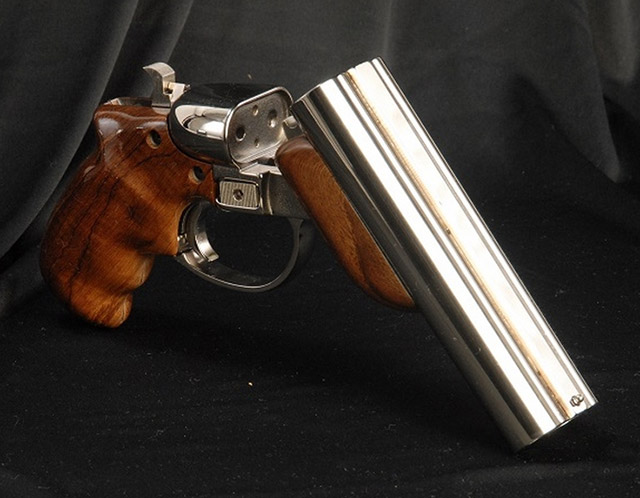 Двуствольный пистолет 12 калибра American Gun Craft Diablo под патрон с дымным порохом