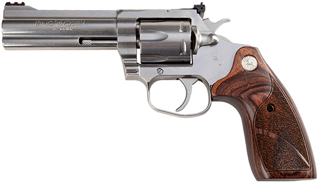 Револьвер King Cobra Target оснащен барабаном на 6 патронов калибра .357 Magnum