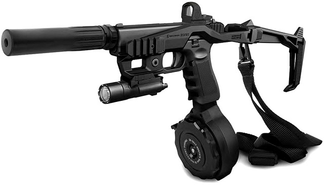 Конвертер Recover Tactical 20/20 Glock Stabilizer Kit позволяет 
использовать практически любое дополнительное оборудование для 
пистолетов Glock