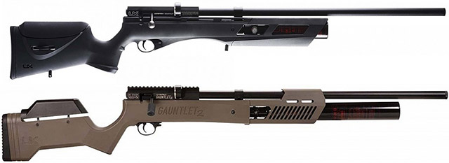 Новая PCP-винтовка Umarex Gauntlet 2 и Gauntlet первого поколения (вверху)
