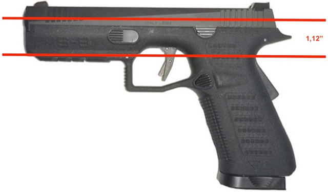 Revo arms IS-9 заявлен как пистолет из категории LBA — с экстремально низким расположением оси канала ствола