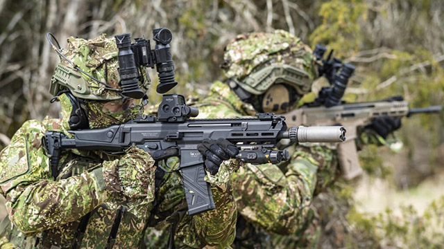 HK437 представляет собой бесшумный вариант винтовки HK433