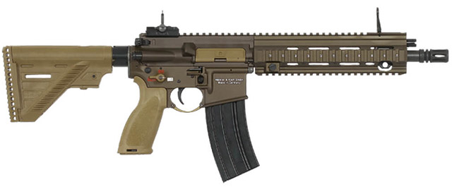 Вариант HK416A5, предложенный британскому спецназу, является адаптацией 
стандартной винтовки (на фото исполнение с самым коротким стволом) под 
требования конкурса