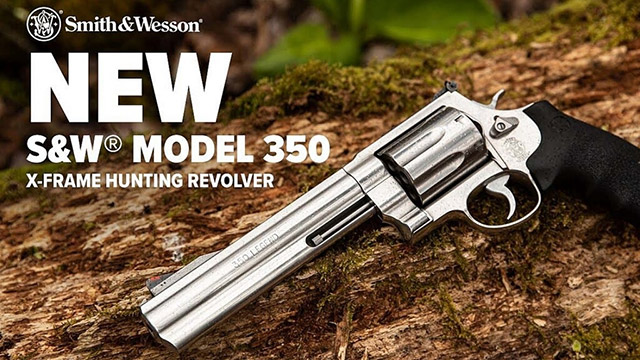 Барабан револьвера S&W M350 вмещает 7 патронов калибра .350 Legend