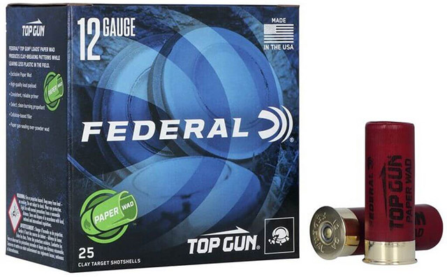 Патроны с бумажными комплектующими включены в серию патронов 12 калибра Federal Top Gun