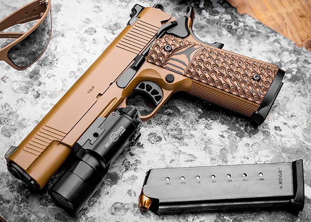 Пистолет Springfield Armory TRP калибра .45 ACP, созданный по мотивам 
пистолета, используемого командой ФБР по спасению заложников, теперь 
доступен в шести новых моделях