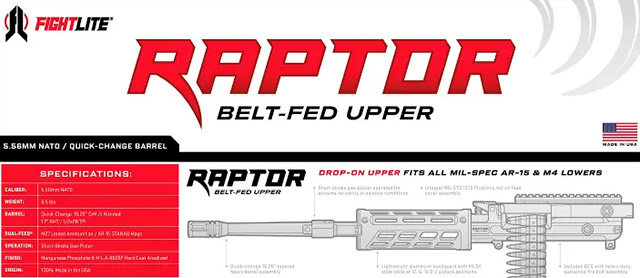 Raptor Belt-Fed 
AR 5,56