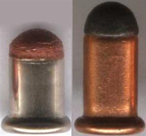 4 mm Flobert (Short - слева, Long - справа)