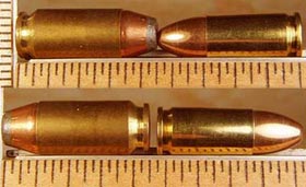 .41 AE (слева) и 9 мм (справа)