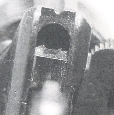 вид целика Наган обр 1895 года, производившегося в СССР