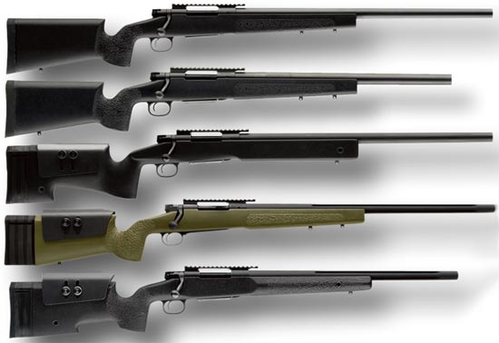 FN A1 SPR, FN A1a SPR, FN A2 SPR, FN A3 G, FN A5 M SPR (сверху-вниз)