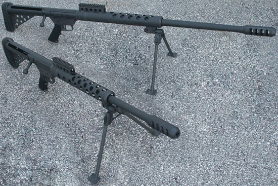 Serbu BFG-50 в варианте Standard (вверху) и Carbine (внизу)