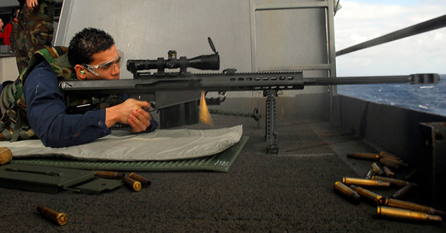 Тренировочная стрельба из винтовки Barrett M107