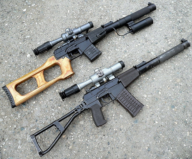 Ближайшие родственники: снайперская винтовка ВСС «Винторез» и специальный автомат АС «Вал»