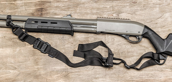 Remington 870 с прикладом, цевьем и ремнем MS3 от Magpul