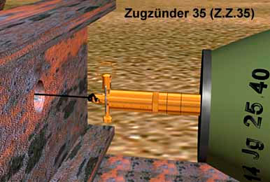 Импровизируемая противодесантная мина c натяжным взрывателем (improvisierte Nussknackermine mit Zugzuender)