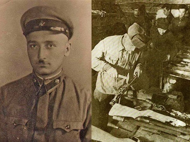 Тенгиз Шавгулидзе (слева) и типичная партизанская мастерская (справа)