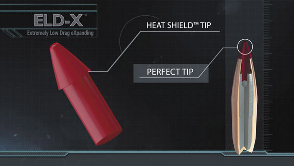 Суперсила новых флагманских пуль Hornady ELD Match и ELD-X – во многом заслуга термостойкого баллистического носика Heat Shield