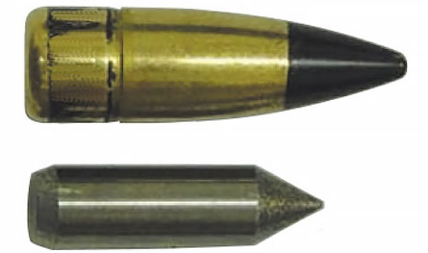 7,62-мм пуля М993 и ее сердечник