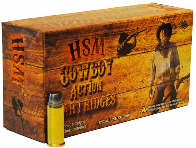 HSM Cowboy Action Ammunition .44 Magnum 200 Grain Flat Nose
