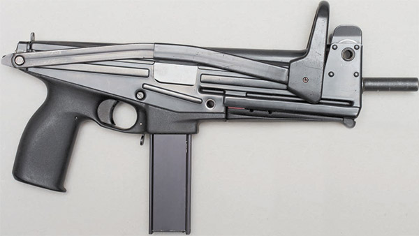 Пистолет-пулемёт Jatimatik со сложенным прикладом