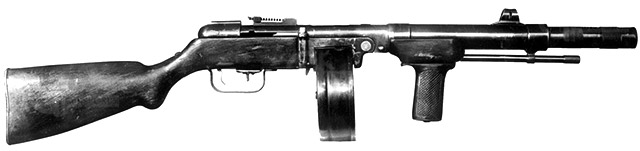 К сожалению, снимков пистолета-пулемёта «ППД-Брамит» пока не найдено, но
 известно, что он выглядел примерно так, как представленный на этом 
снимке ППШ с глушителем