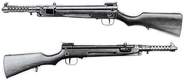 Реконструкция внешнего вида пистолета-пулемёта Тип IIIB