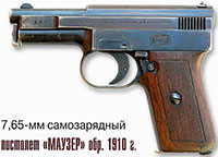 7,65-мм самозарядный пистолет «Маузер» обр. 1910 г