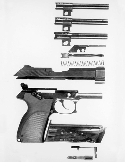 Неполная разборка 7,62/9-мм пистолета «Грач-2»