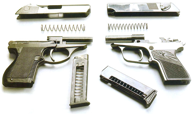 Сравнение конструкции пистолетов ПСМ и БВ-025