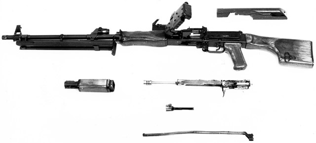 Неполная разборка пулемета ПУ-1