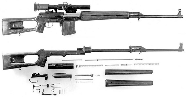 Один из ранних вариантов снайперской винтовки ССВ-58
