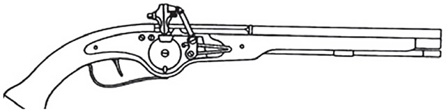 Рис. 6. Колесцовый пистолет XVII века