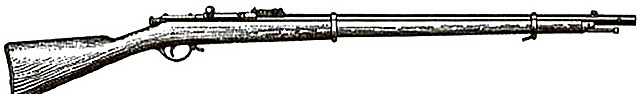 Пехотная винтовка Бердана №2 образца 1870 года с продольно-скользящим затвором