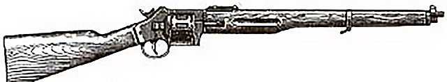 Барабанное ружье Пиппера - Нагана (производилось в Бельгии для Мексики)