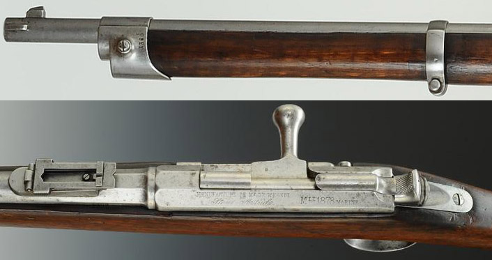 Вид на отдельные элементы Fusil de Marine Mle 1878