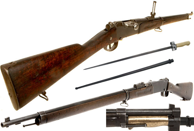 Fusil d'Infanterie Mle 1886 М93 и штык к винтовке