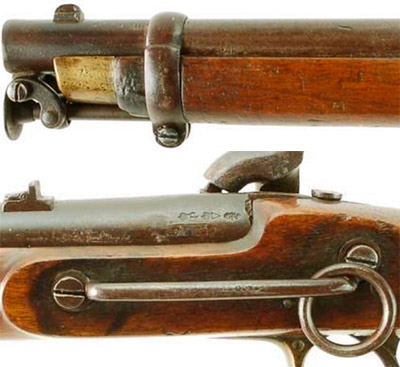 Вид на отдельные элементы Enfield Pattern 1856 Cavalry Carbine